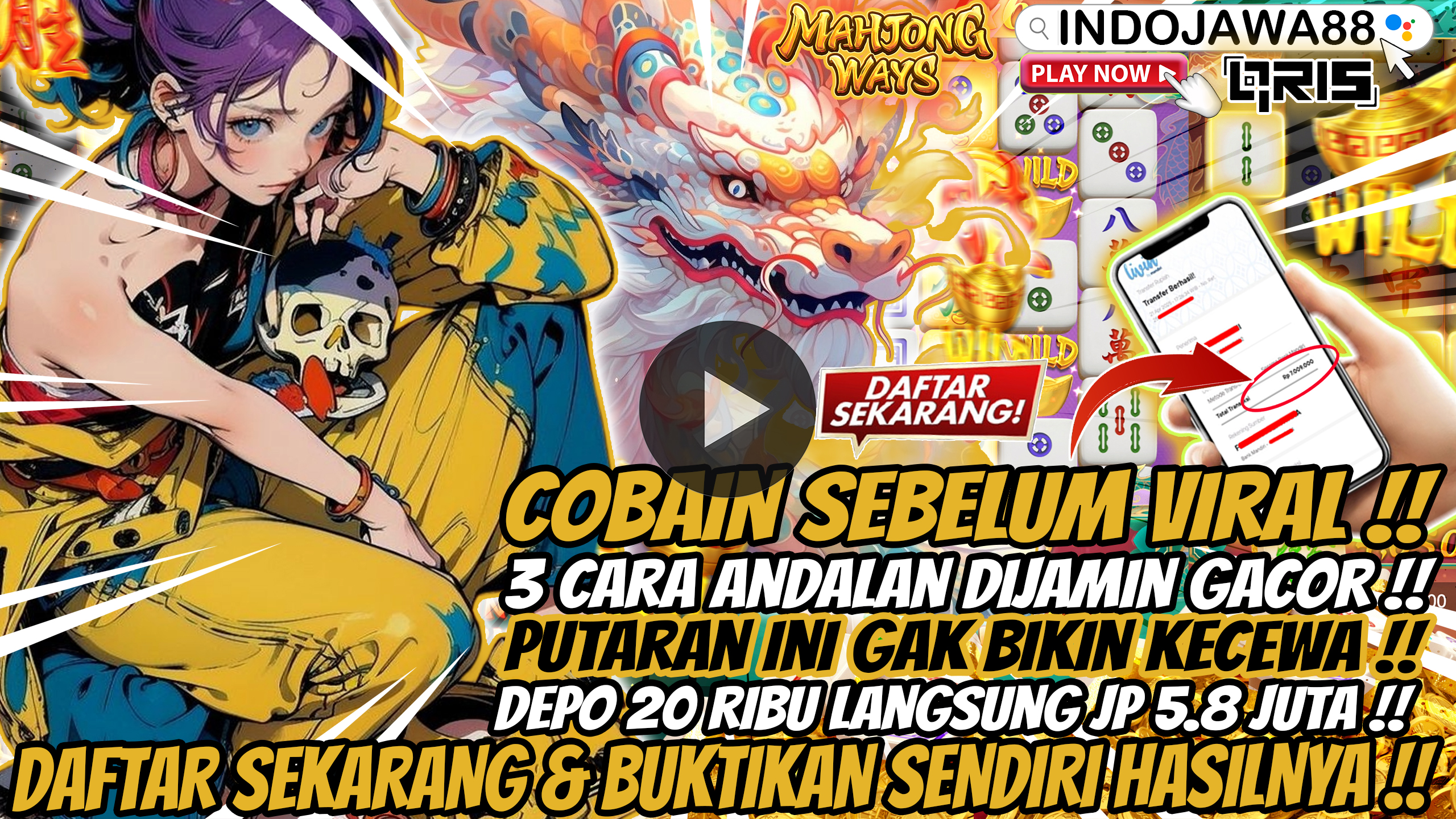 Ternyata 70% Orang Sudah Menggunakan Strategi Jam Jackpot Terbaru Dari Mahjong Ways Di INDOJAWA88, Apa Kamu Salah Satunya?